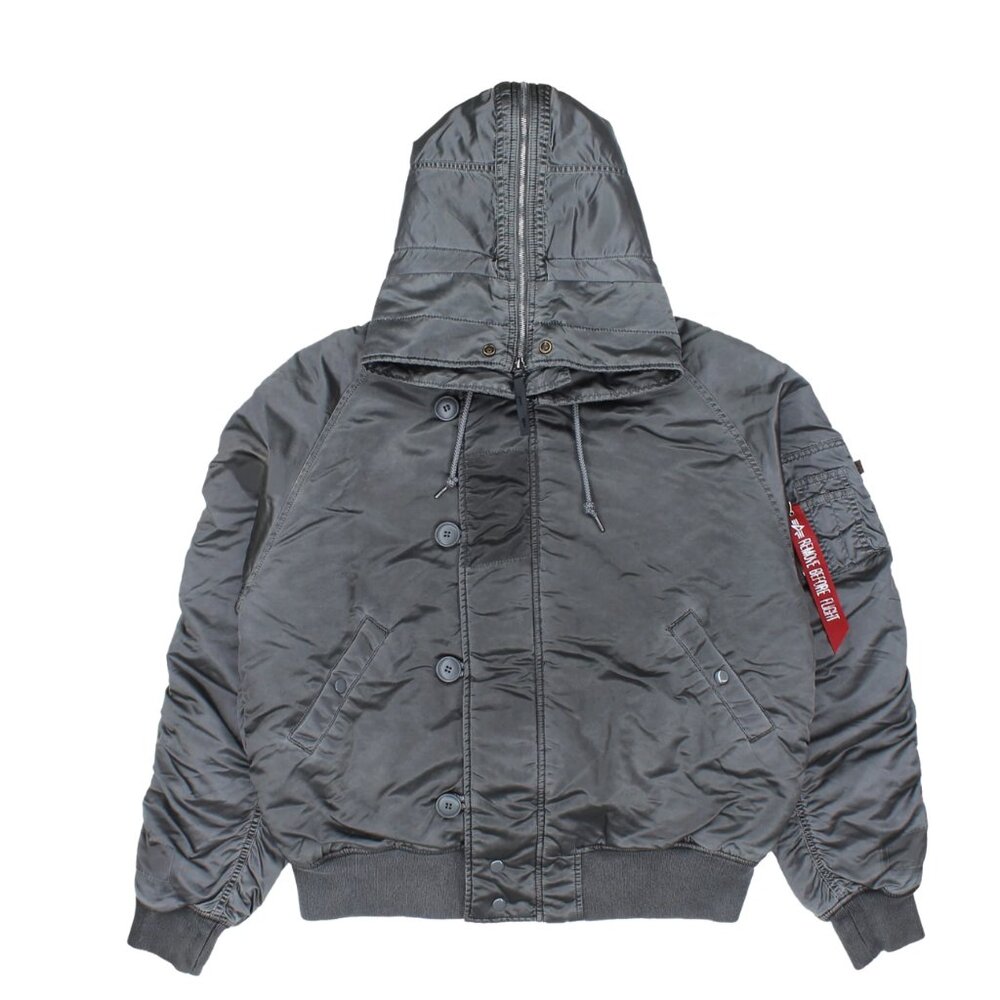 Alpha Industries Silver N-2B Battlewash Parka- Large - Picture 10 of 13